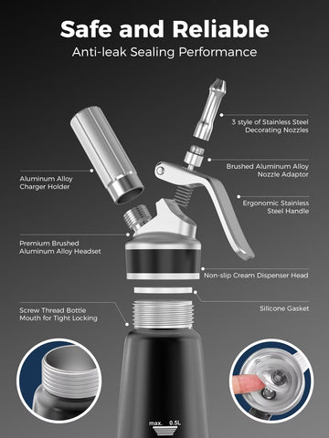 Dispensador crema SimCoker para cafe con espuma suave.