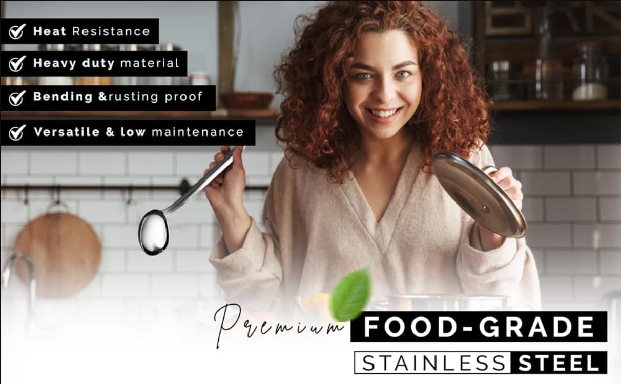 Simcs espátula para espagueti de acero inoxidable, facilita servir pasta.