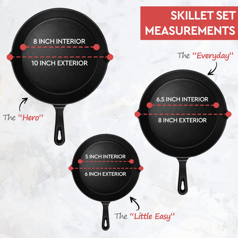 Sartén Simple Chef de 6 pulgadas, tamaño compacto para porciones pequeñas