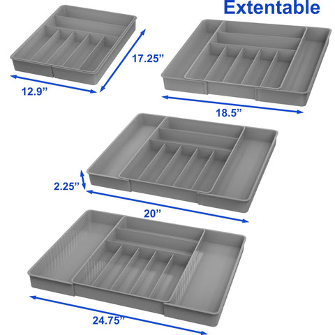 Simple Houseware con 9 compartimentos para mantener utensilios ordenados y fáciles de localizar.