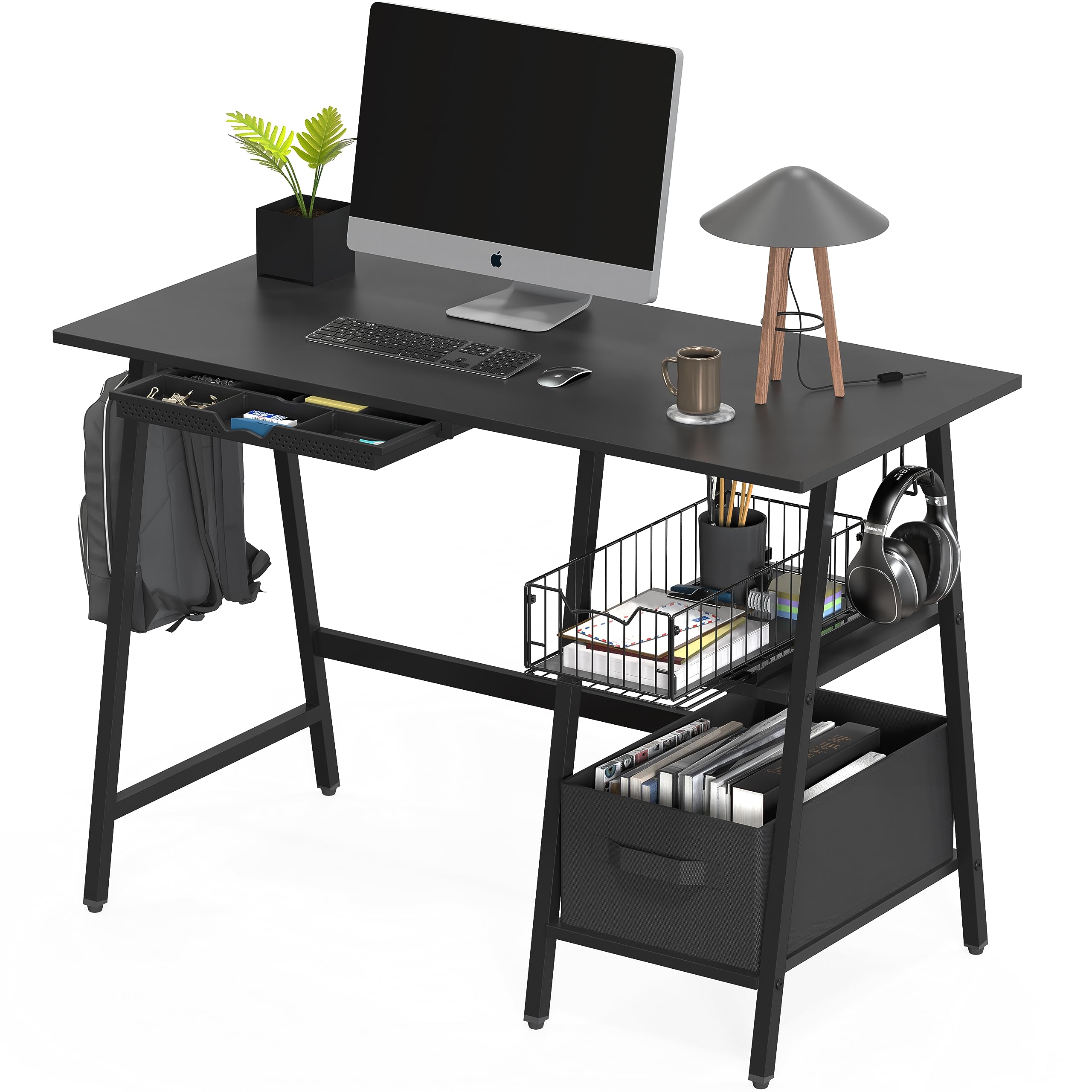 Simple Houseware acabado negro combina con gabinetes modernos.