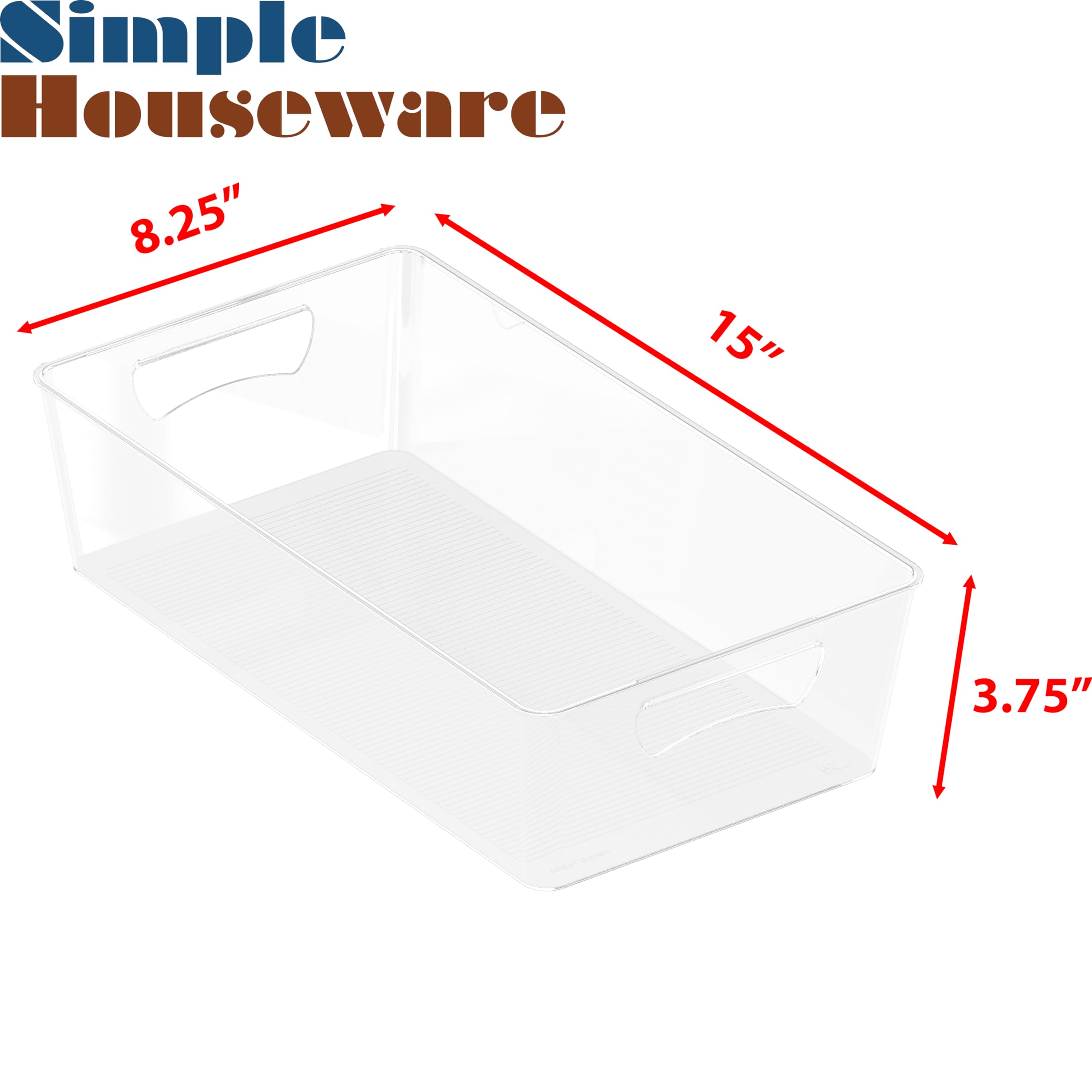 Simple Houseware contenedores de cocina transparentes para organización rápida de condimentos.