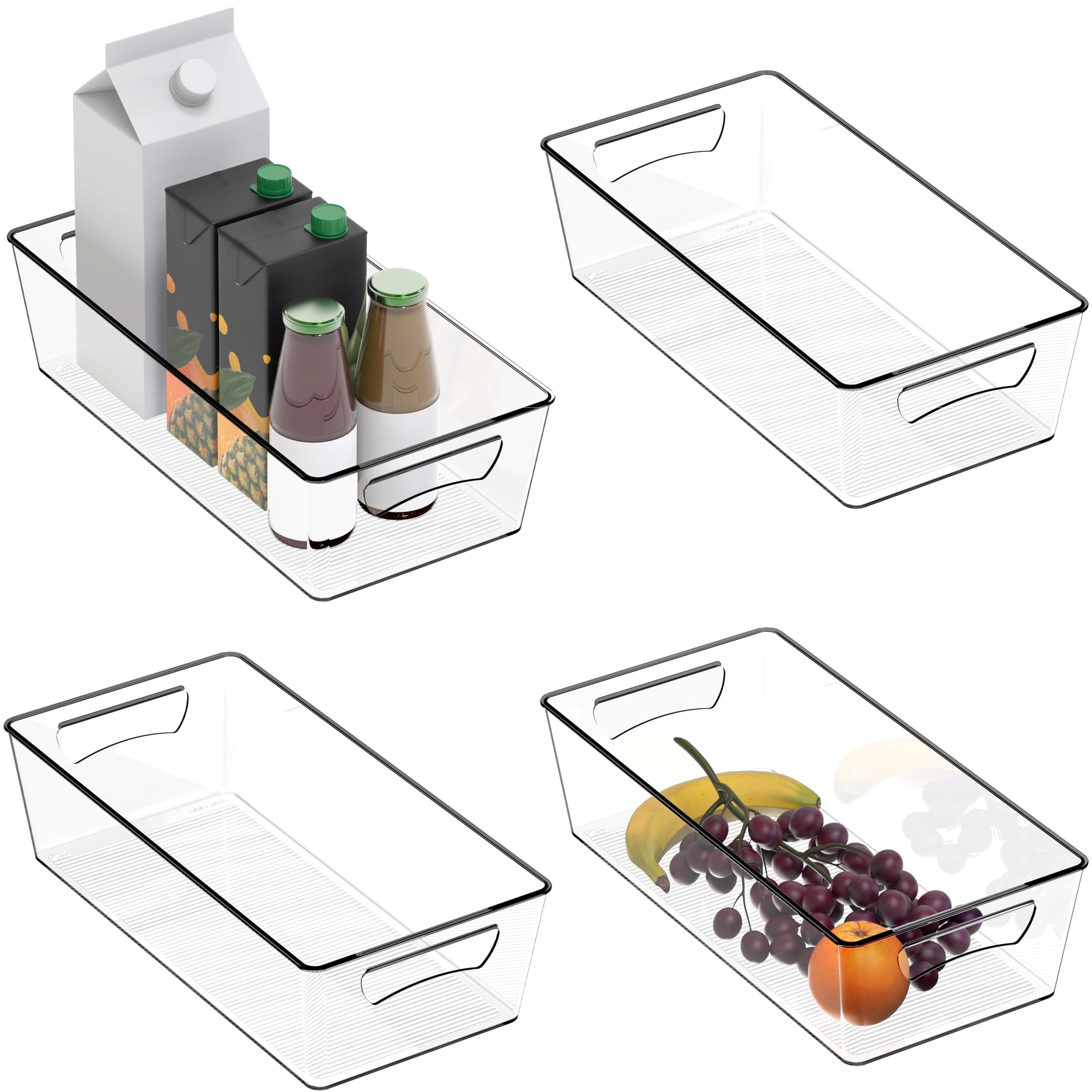 Simple Houseware: uso versátil en despensa o nevera, optimiza espacio y facilita ver todo de un vistazo.