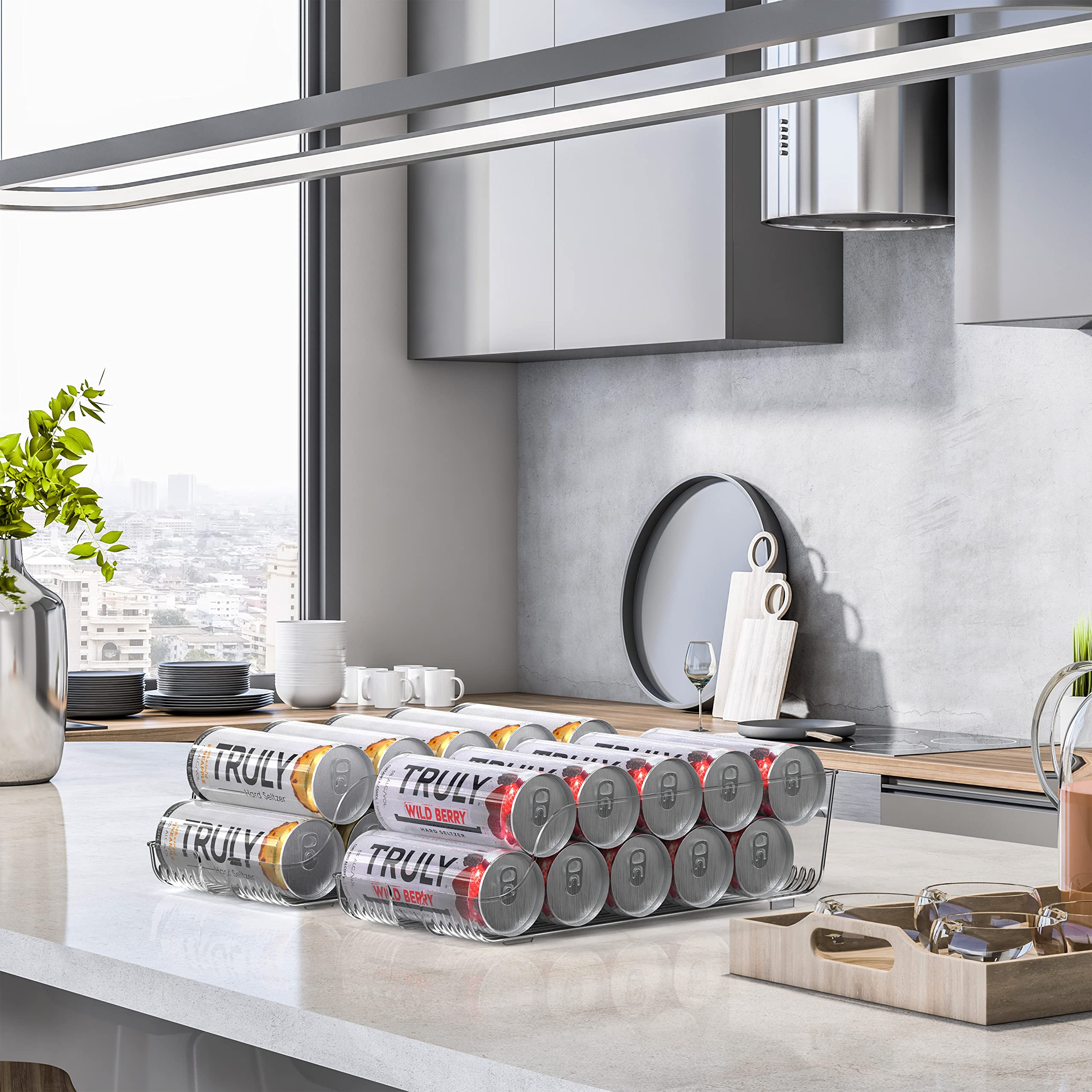 Conjunto de 2 unidades Simple Houseware para ordenar bebidas en refrigerador