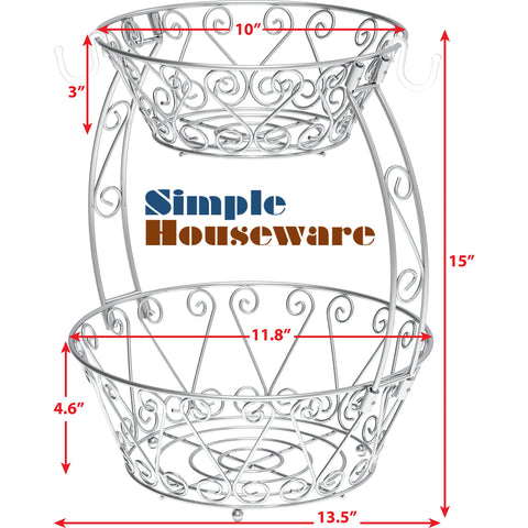 Simple Houseware diseño simple y acabado cromado aportan estilo limpio a la encimera.