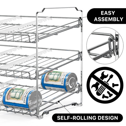 Simple Houseware divisores-ajustables optimizan el uso del espacio para envases.