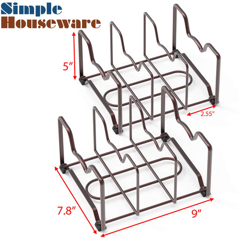 Simple Houseware estante de 3 compartimentos bronce optimiza cocinas