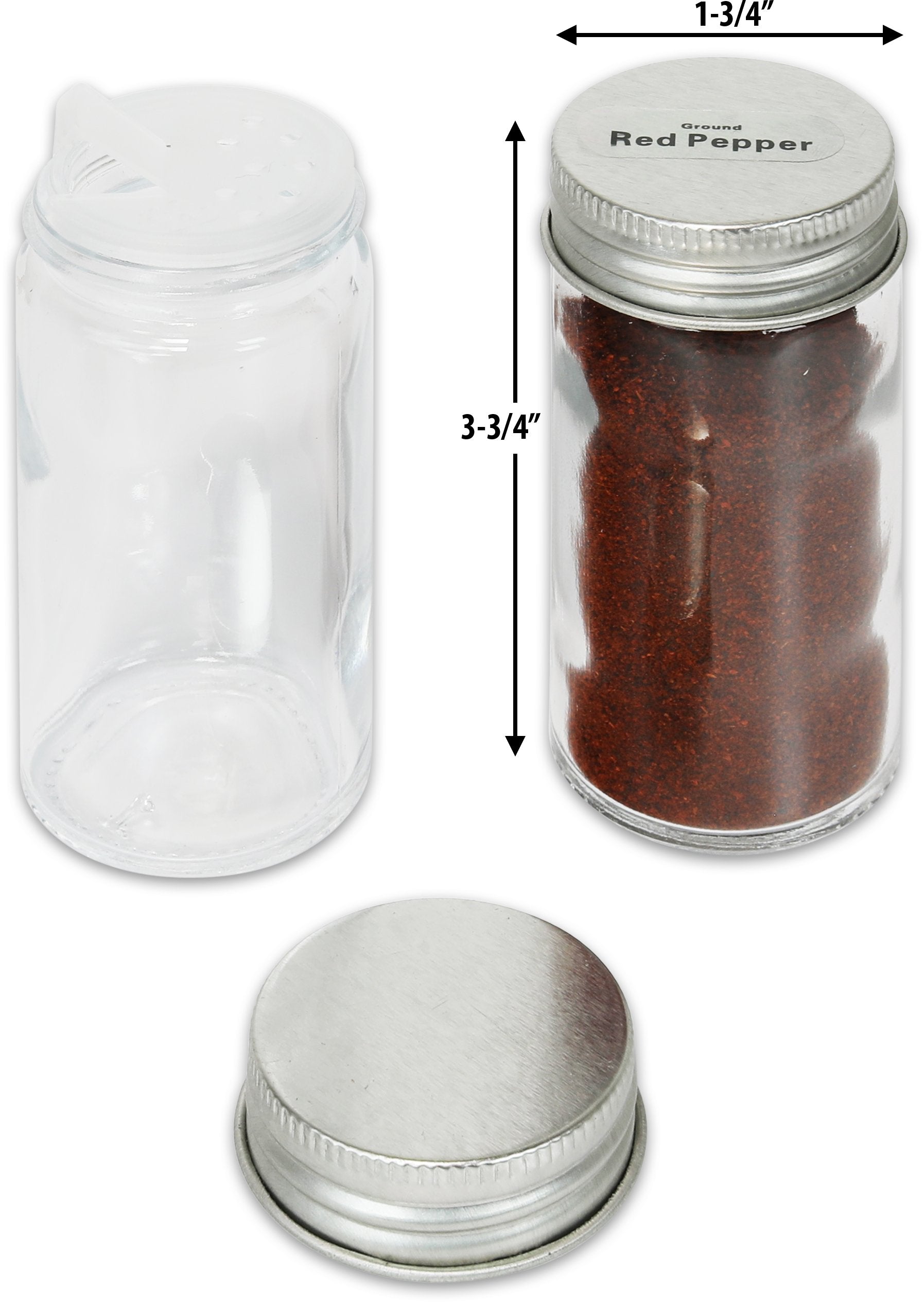 Simple Houseware etiquetas para especias en blanco para organización