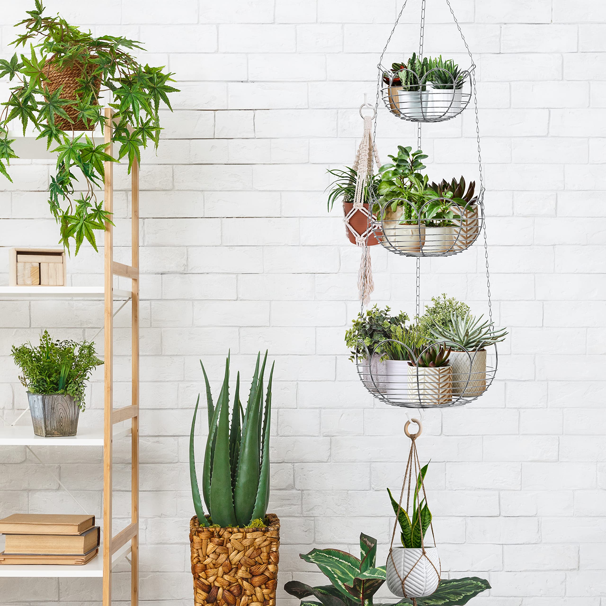 Ganchos y cadena de Simple Houseware para colgar y ajustar