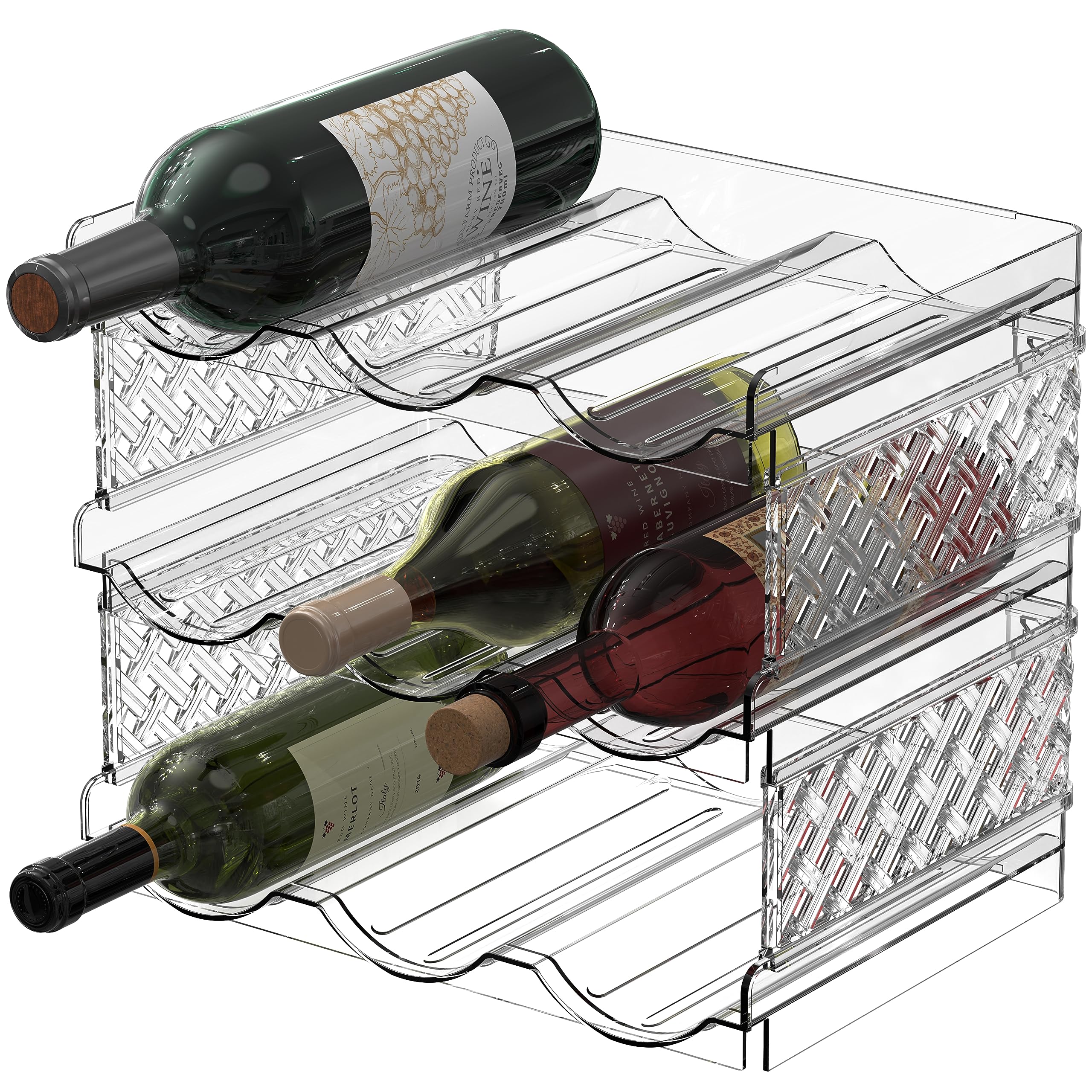 Simple Houseware: uso versátil en cocina y refrigerador para organizar bebidas.