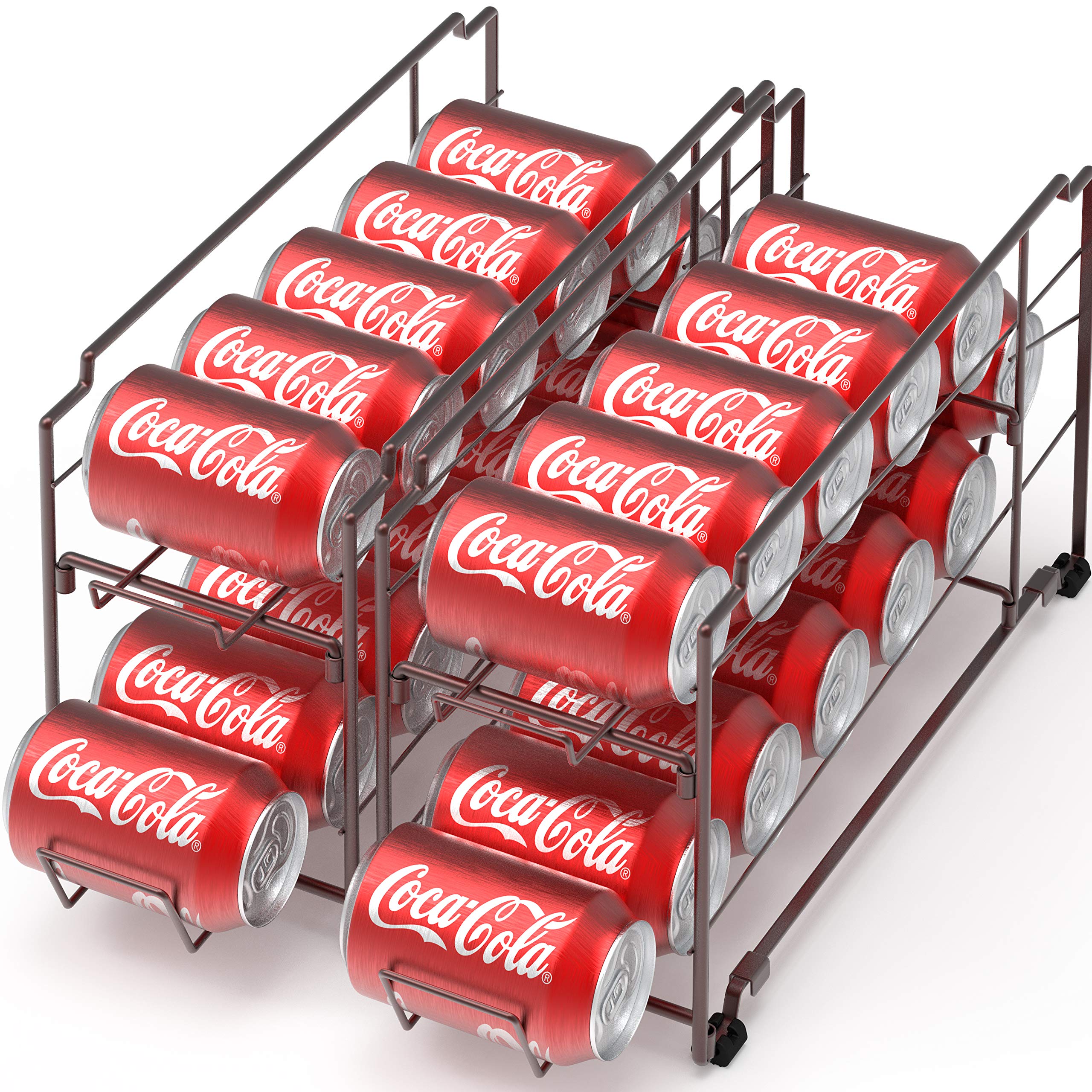 Simple Houseware: organizador de latas apilable en bronce para 12 onzas