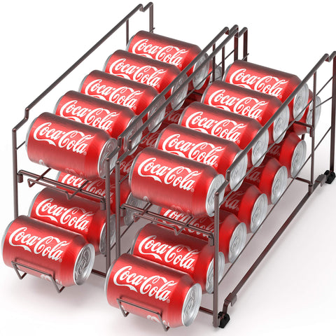 Simple Houseware: organizador de latas apilable en bronce para 12 onzas