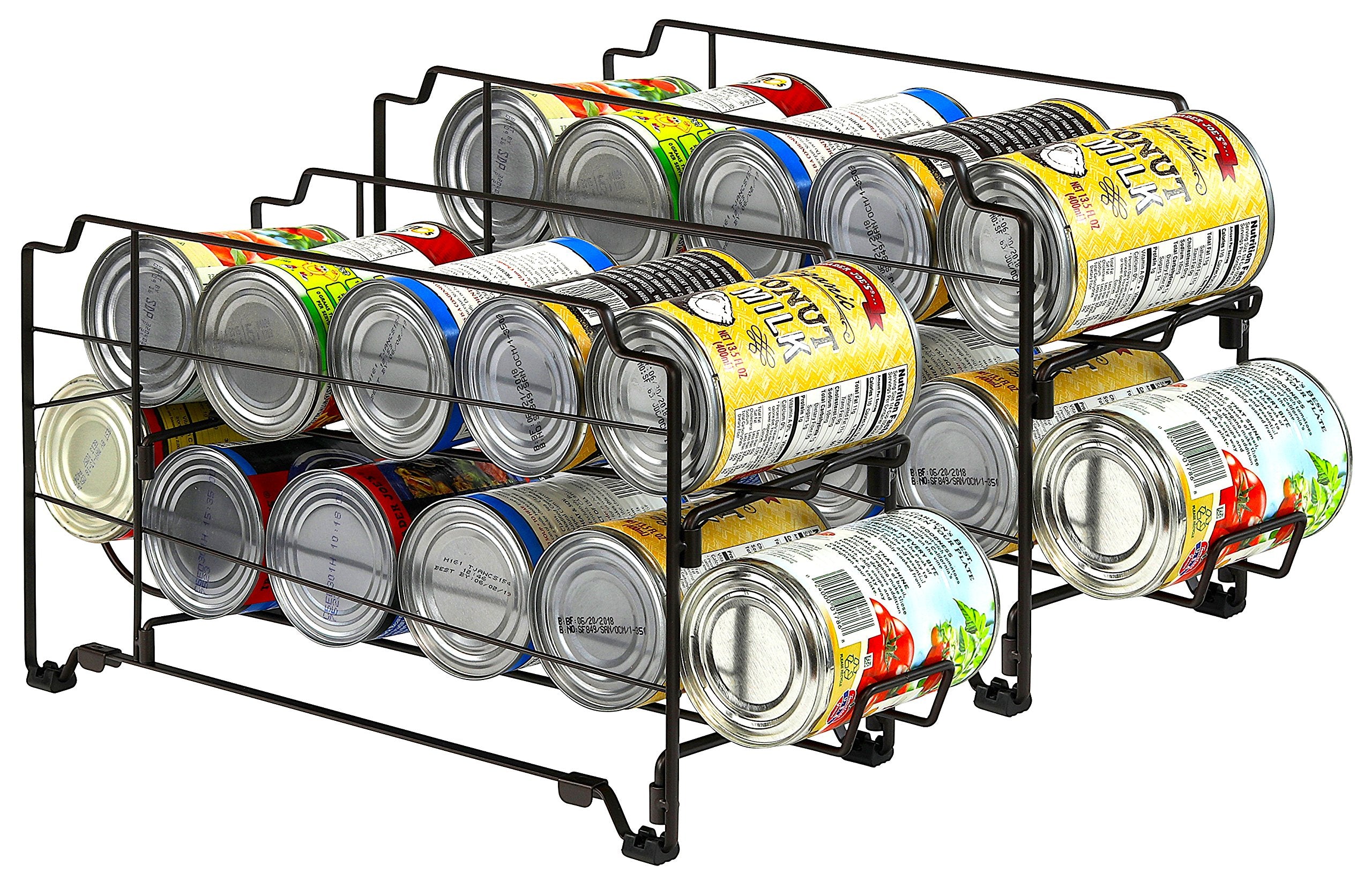 Simple Houseware: porta-latas compacto para conservar bebidas frías y ordenar la nevera