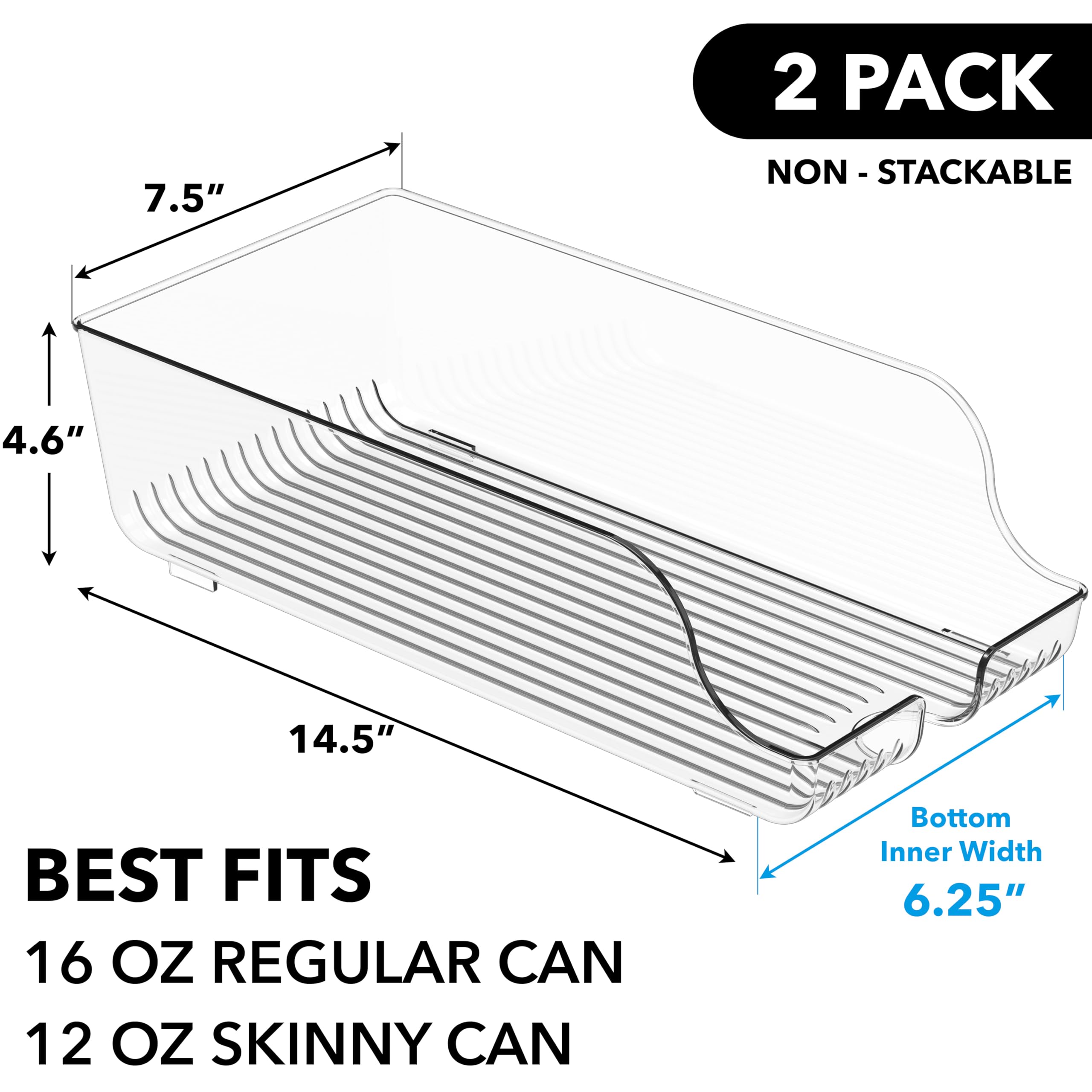Organizador Simple Houseware de dos niveles para almacenamiento eficiente de latas