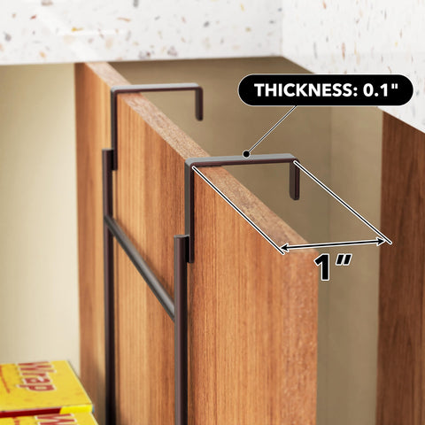 Simple Houseware organizador de puerta bronce, uso en baño, mantiene productos ordenados.