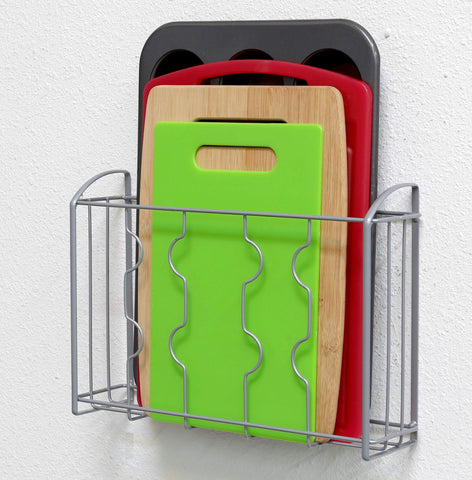 Simple Houseware organizador de puerta: acabado plateado y diseño resistente.