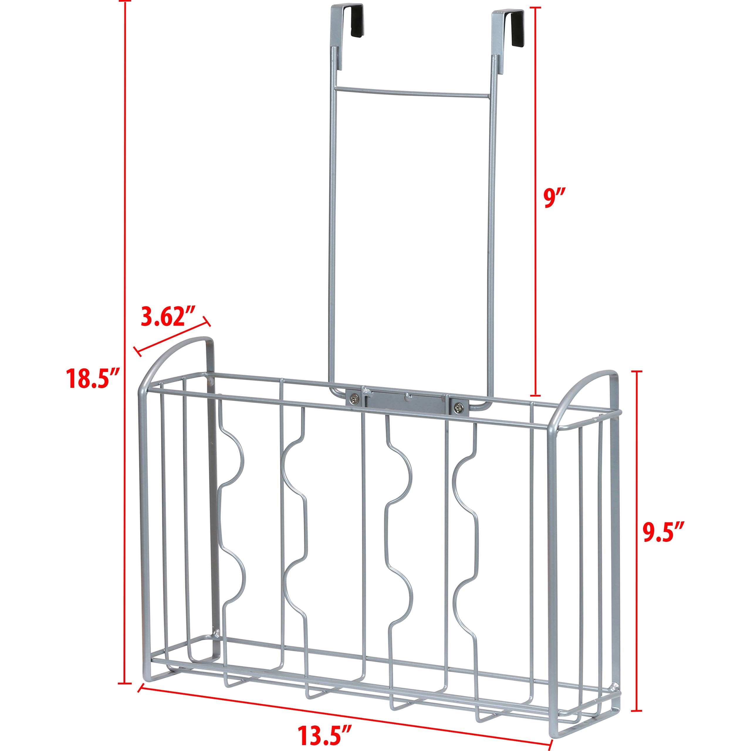 Simple Houseware organizador de puerta para gabinete: montaje y fácil acceso.