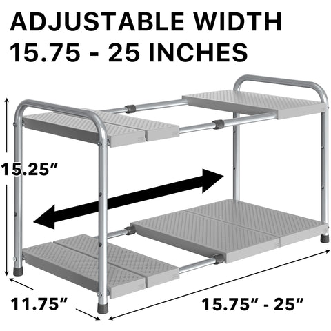 Paneles removibles para estante Simple Houseware, ajuste rápido del espacio.