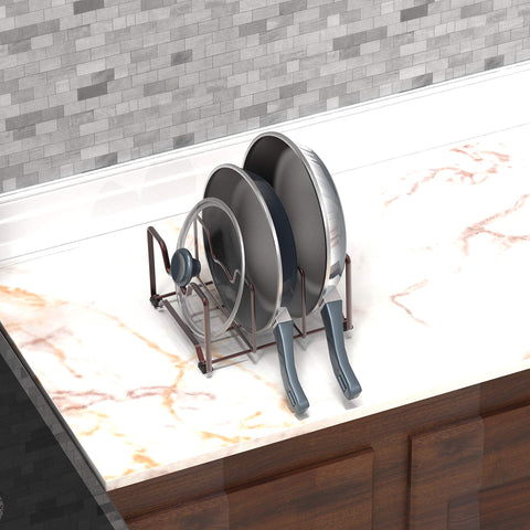 Simple Houseware pies de goma protegen superficies mientras organizas ollas