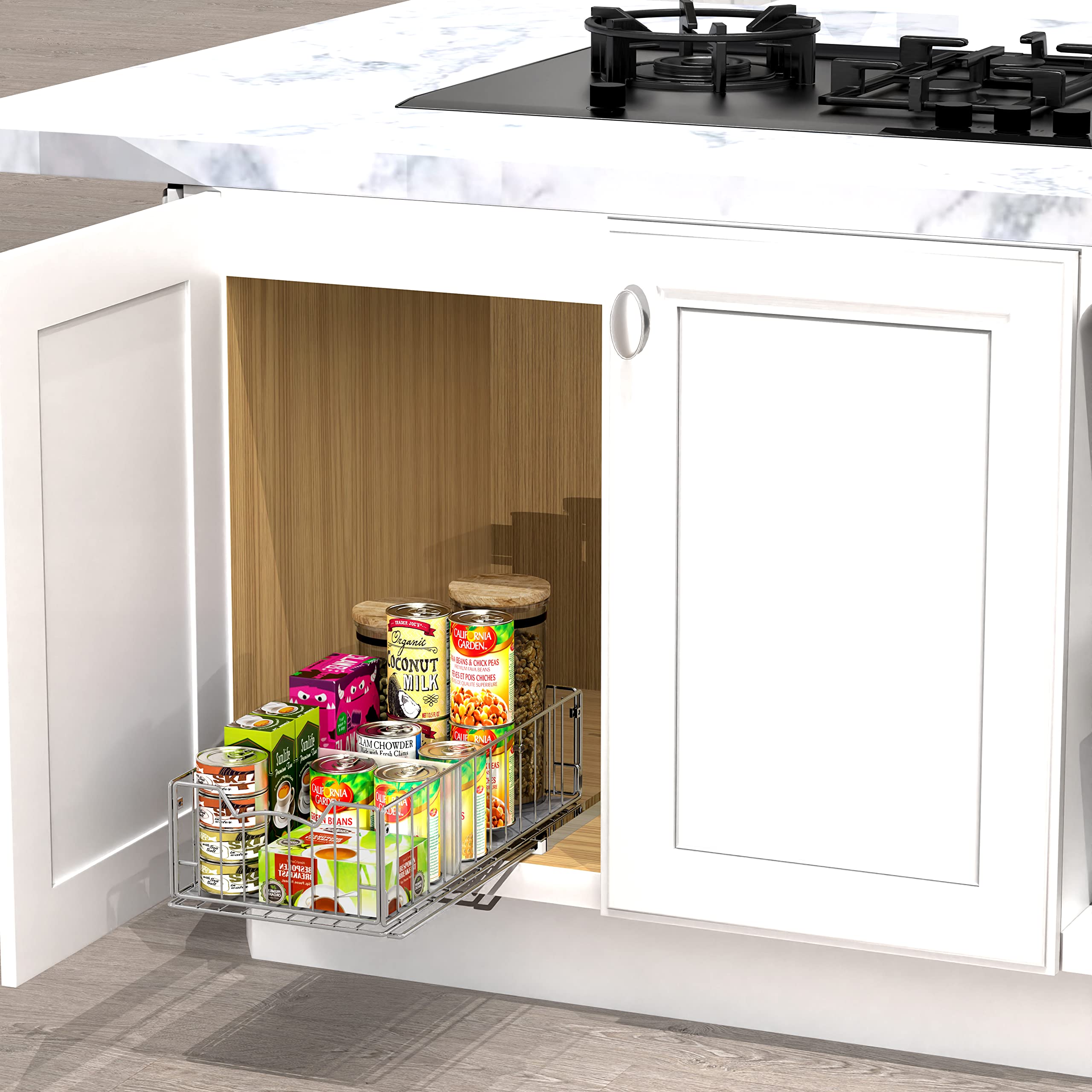 Sistema deslizante Simple Houseware ofrece movimiento suave y accesibilidad.