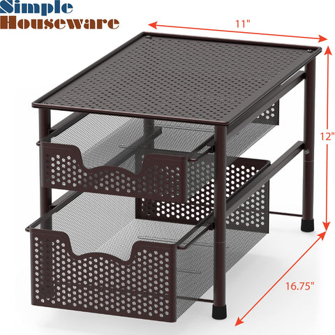 Simple Houseware superficie superior para almacenar herramientas y accesorios.