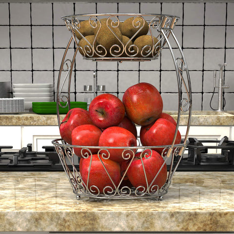 Simple Houseware es ideal para ordenar frutas y accesorios en cocina.