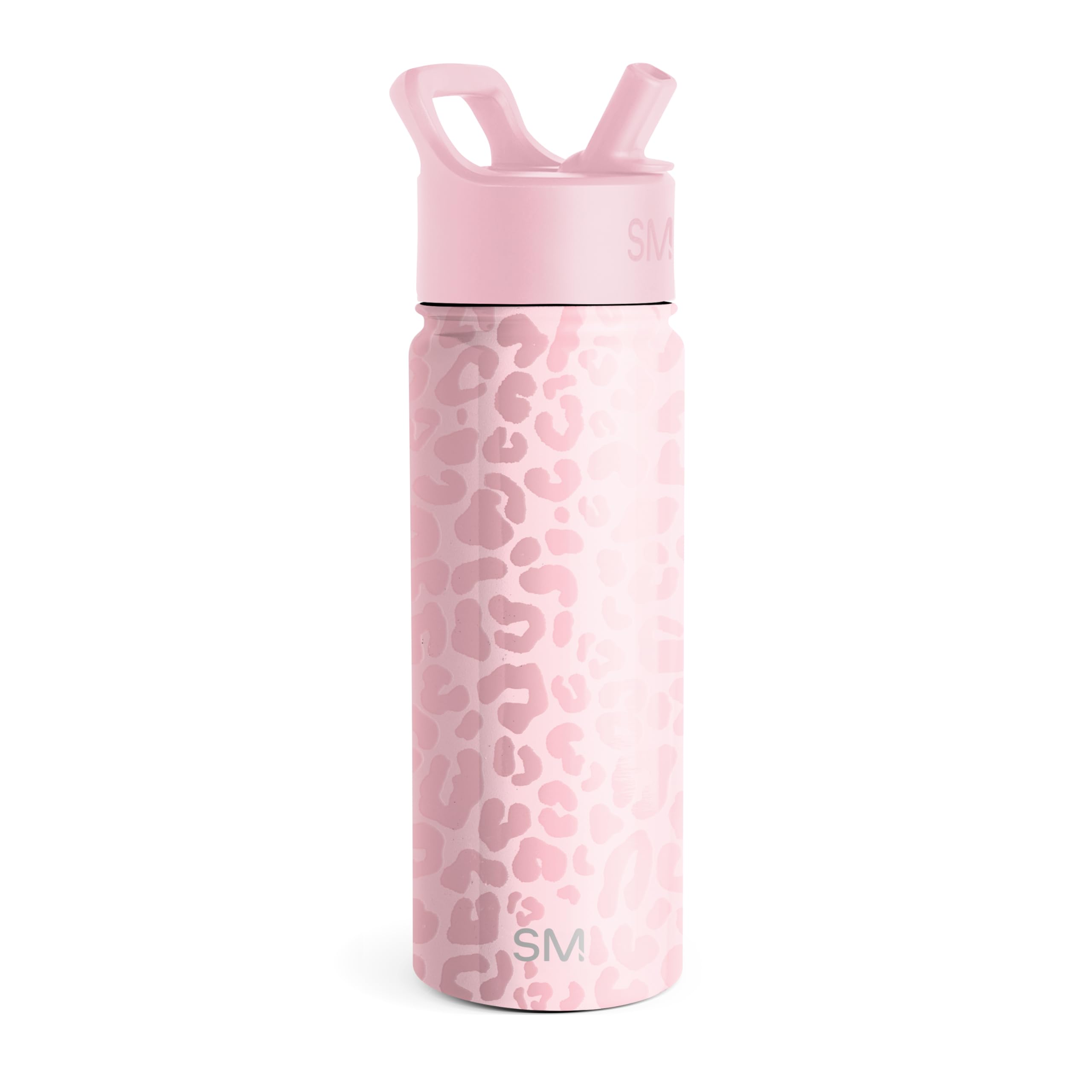 Simple Modern botella Summit frontal blush leopard, diseño atractivo y resistente