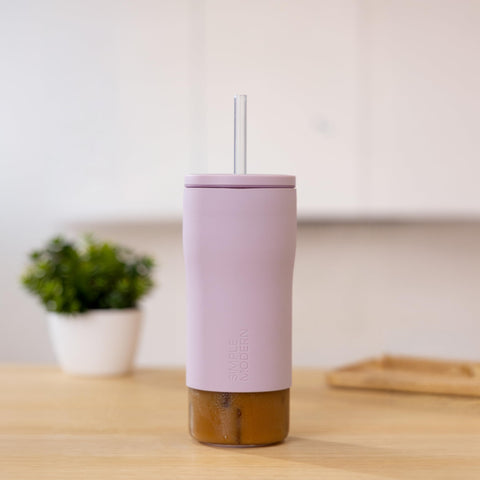 Simple Modern vaso desmontado listo para lavavajillas y limpieza fácil