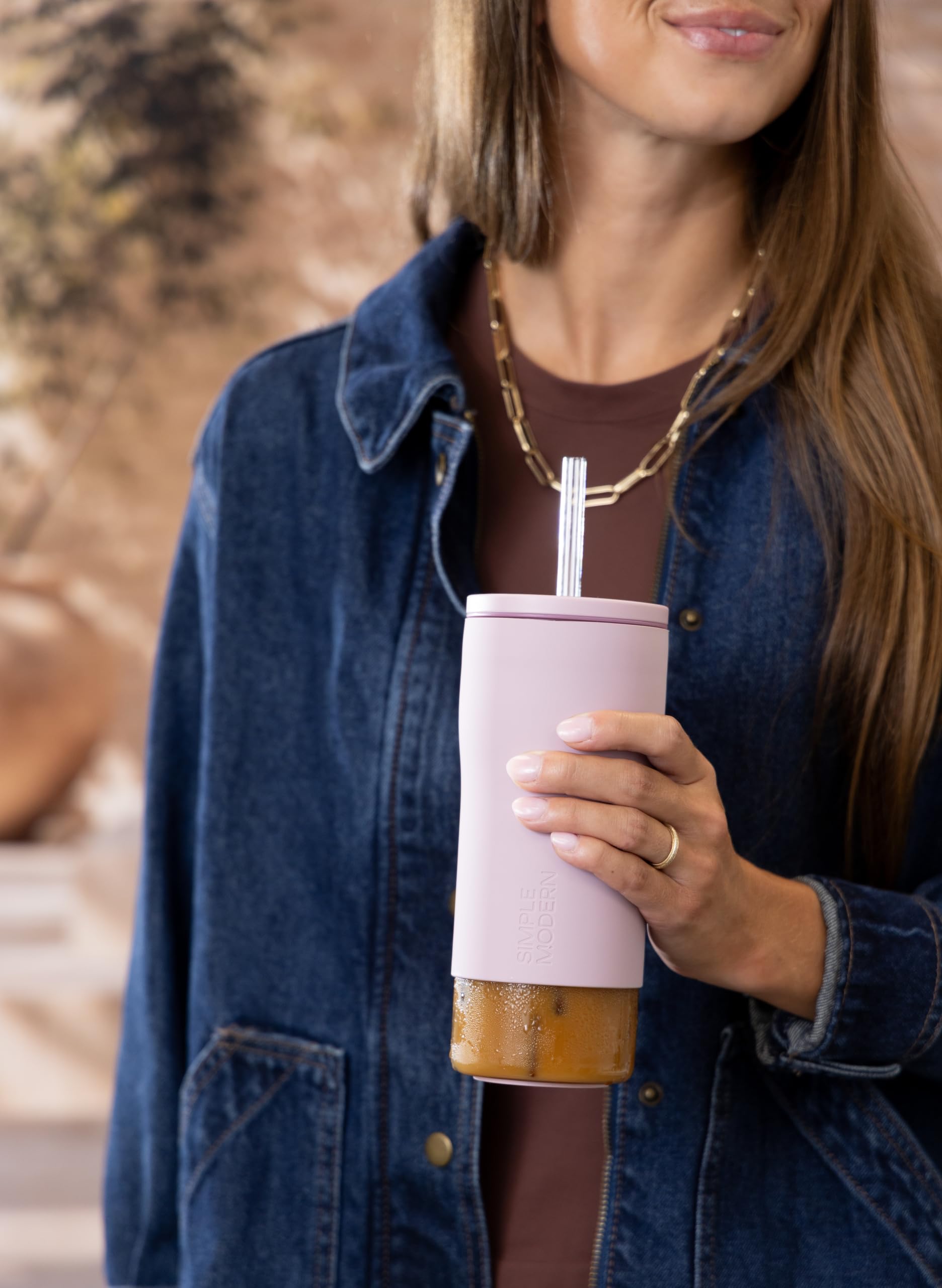 Simple Modern vaso envuelto como regalo para amantes del café