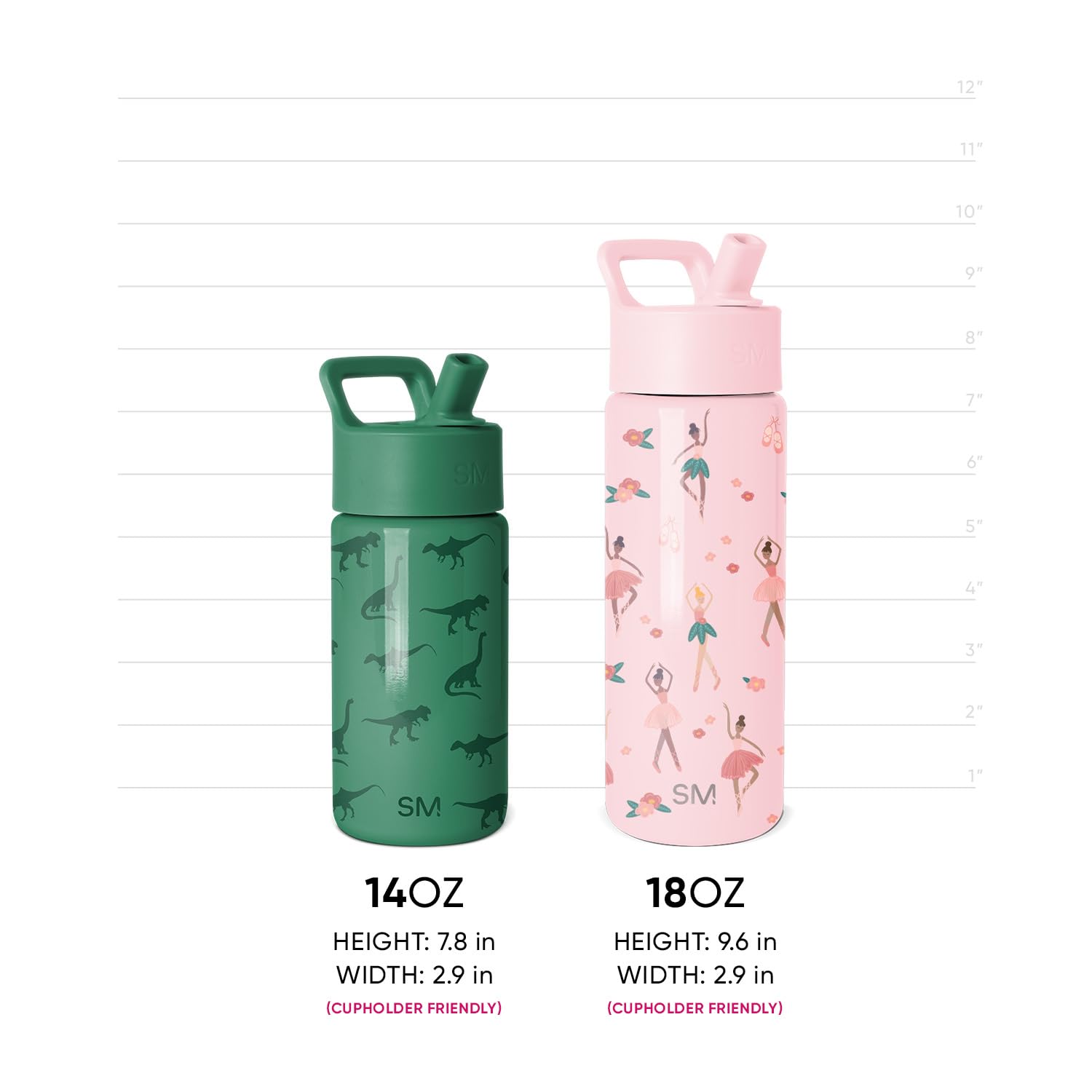 Simple Modern botella Spidey junto a mano y juguete para comparar tamaño infantil