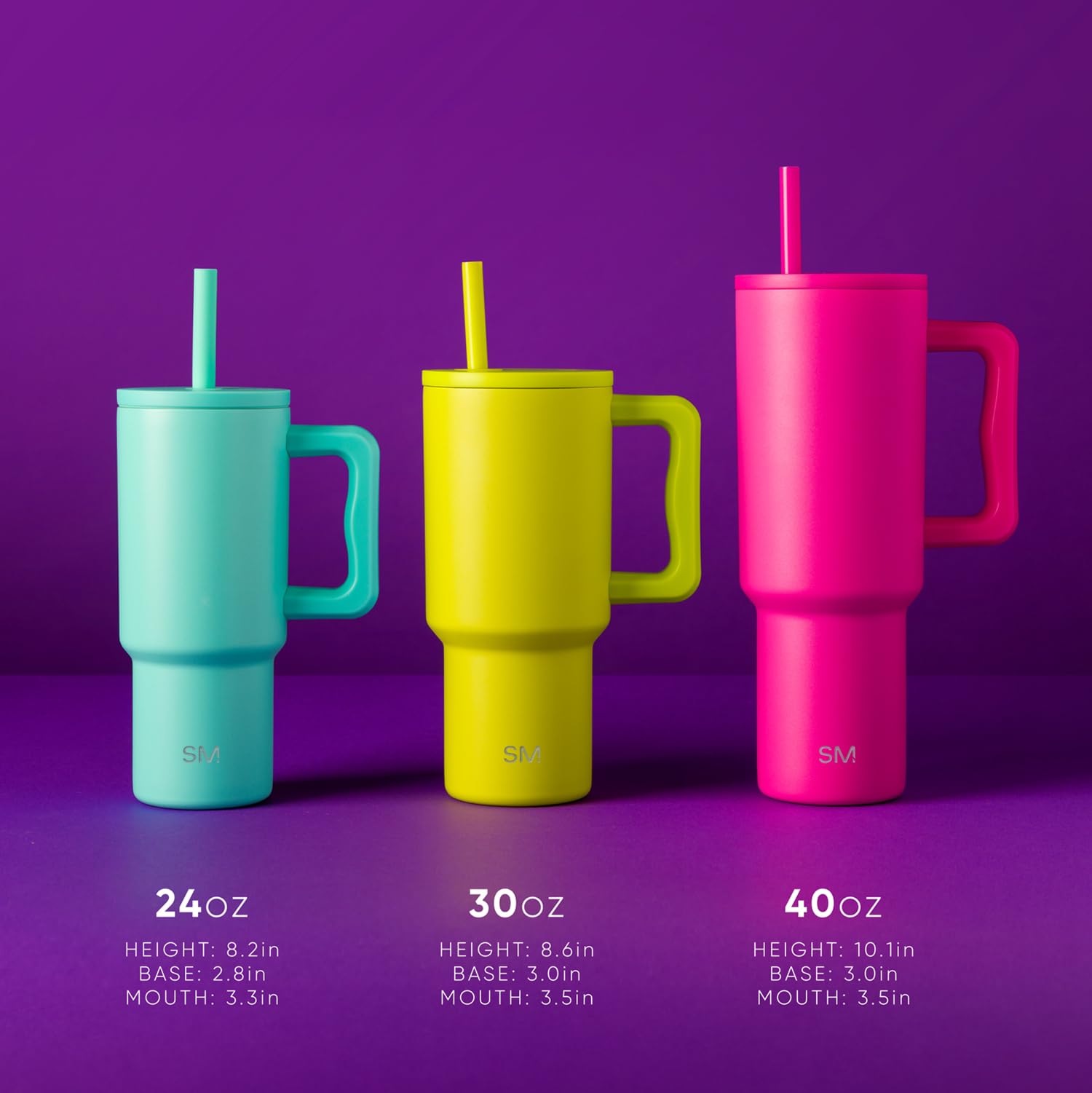 Simple Modern Stitch conjunto familiar combinando vasos infantil y adulto