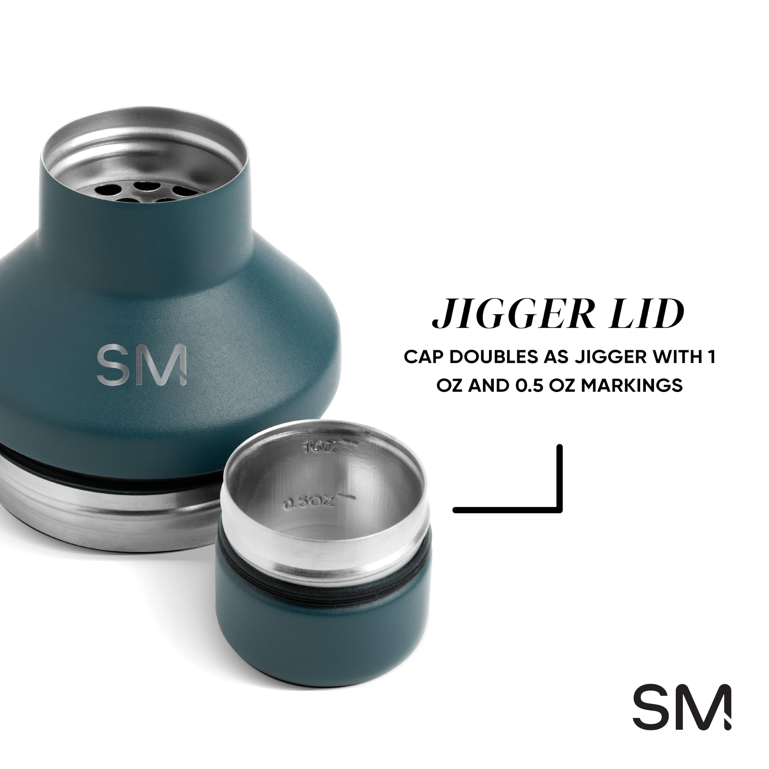 Simple Modern tapa con jigger para mediciones precisas y servicio sin derrames