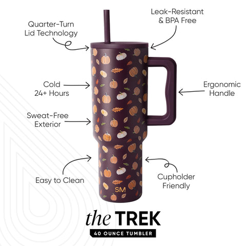 Simple Modern Trek tapa con pajita, beber sin derrames
