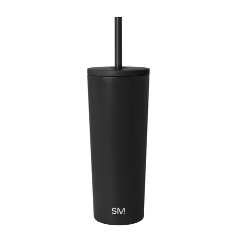 Simple Modern vaso frontal en negro mostrando diseño elegante y práctico