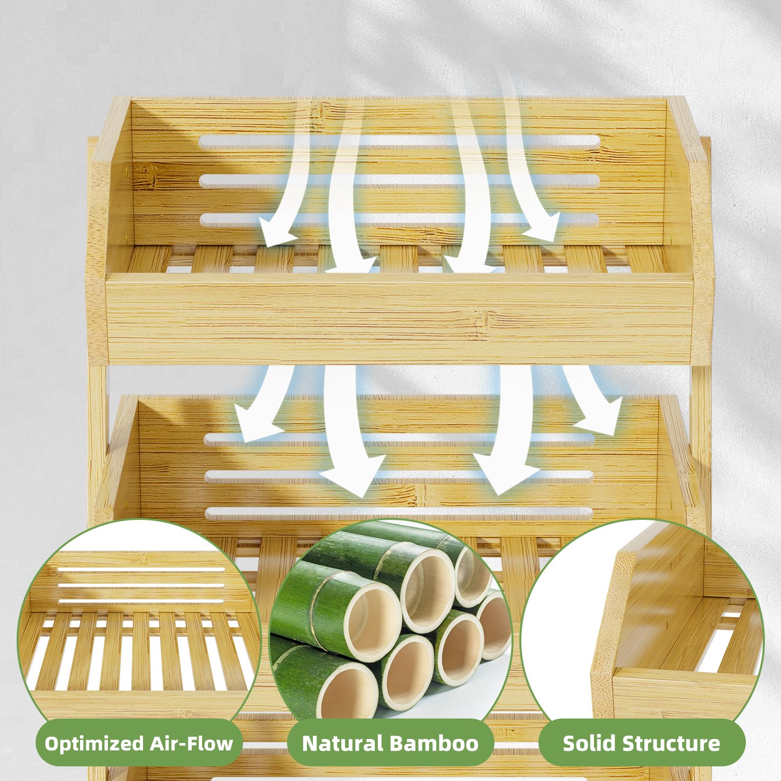 Simple Trending diseño en bambú elegante que complementa la cocina