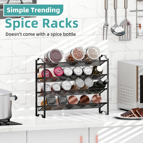 Simple Trending estante de especias apilable, ahorro de espacio