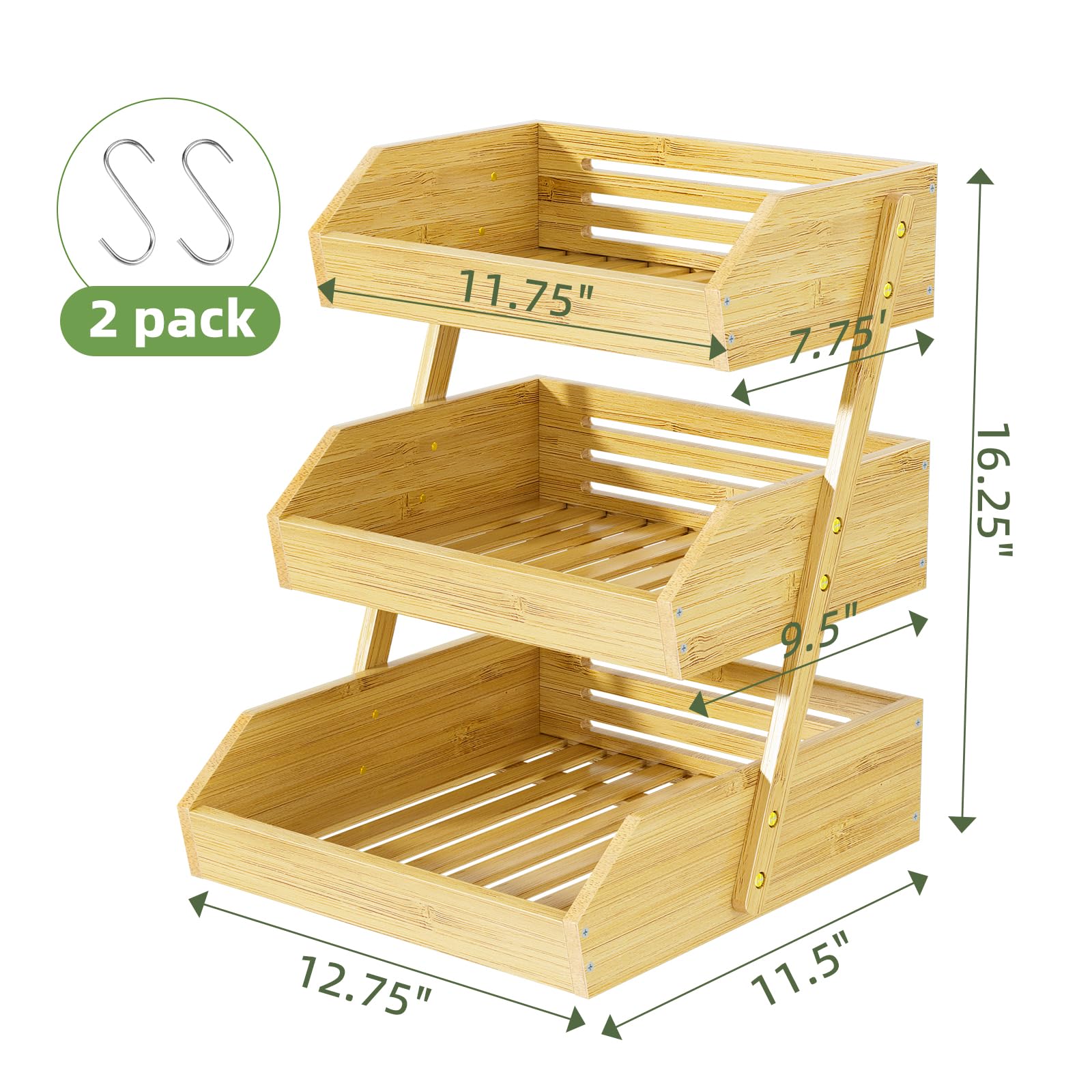 Simple Trending ganchos removibles para plátanos mejoran ventilación y organización