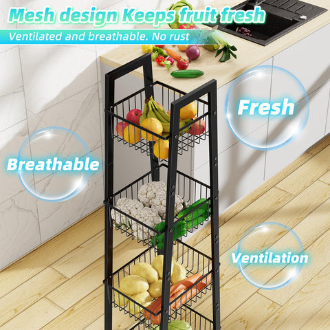 Simple Trending organizador de cocina de 4 niveles para despensa