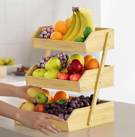 Simple Trending organizador ventilado en mostrador para mantener la fruta fresca