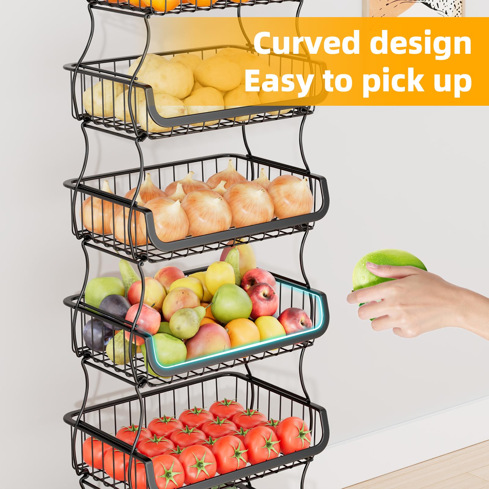 Simple Trending ruedas con bloqueo para mover con seguridad en la cocina.