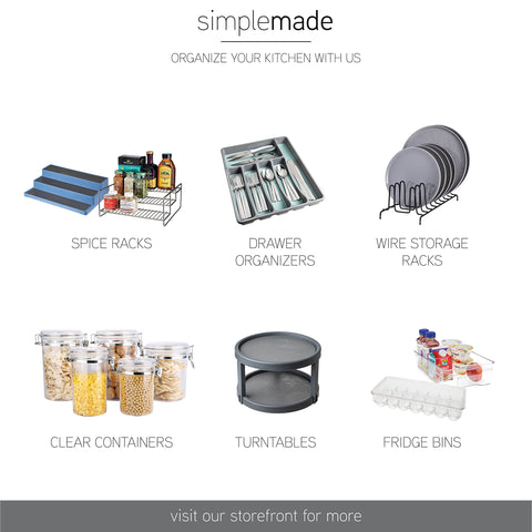 SIMPLEMADE estante de especias, visor claro para ver etiquetas.