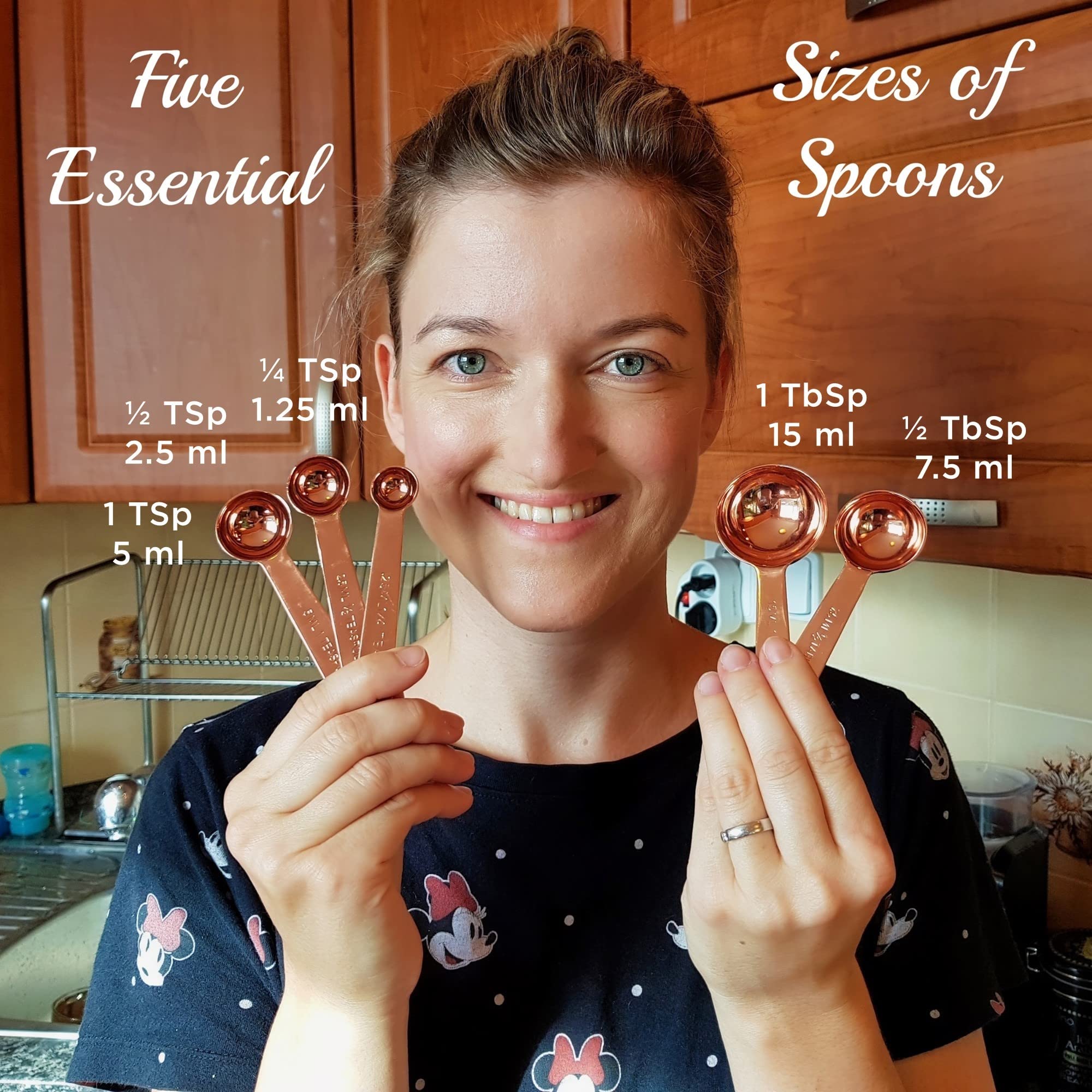 Anillos D en cobre para acoplar tazas y cucharas con facilidad