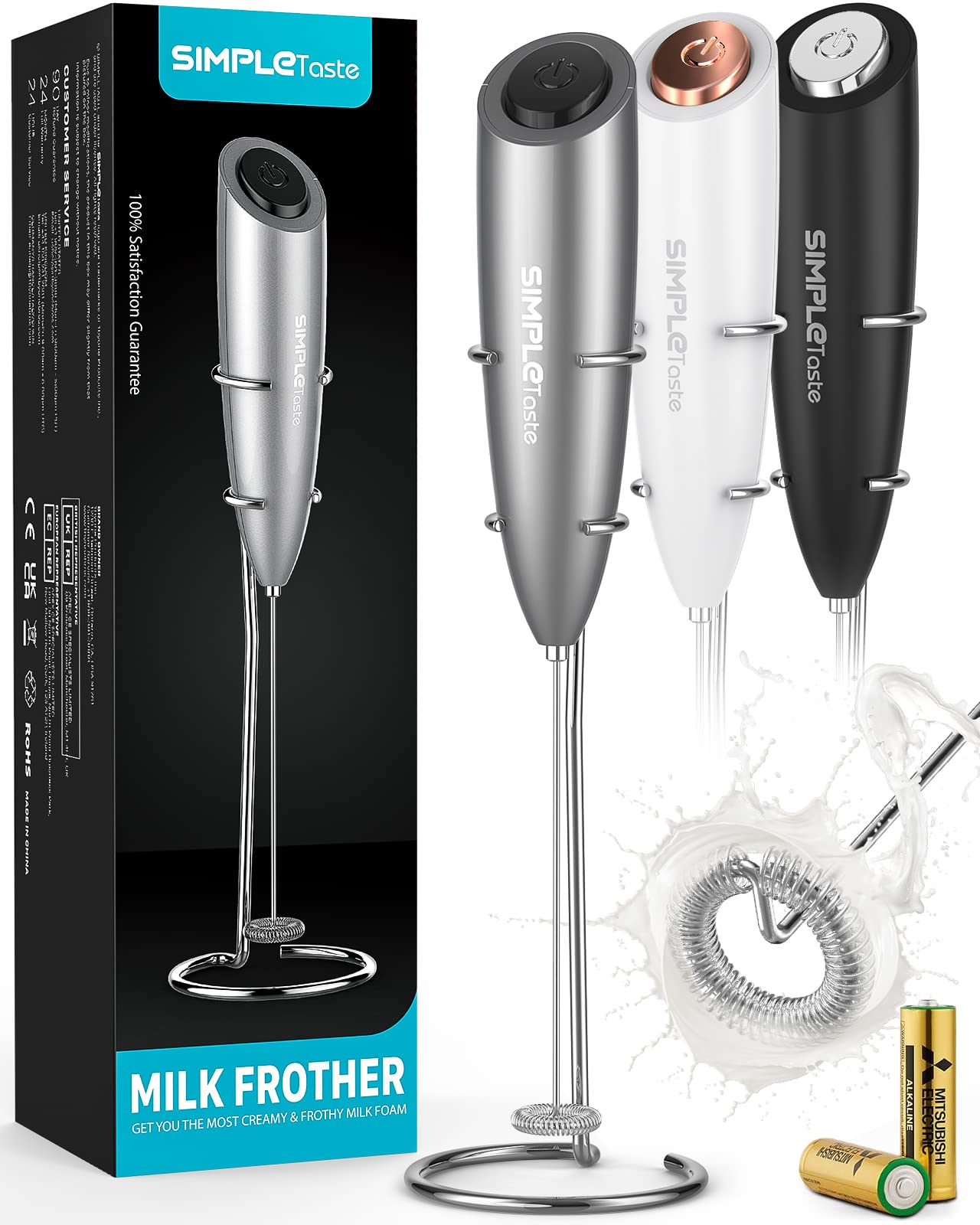 Funcionamiento sin cables con baterías 2 AA de SIMPLETASTE.