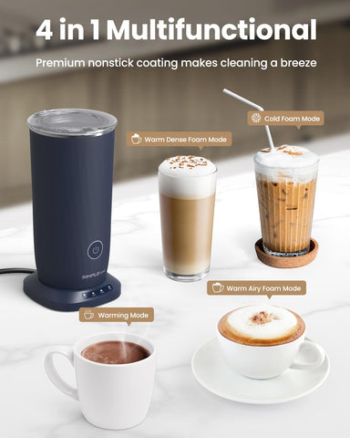 SIMPLETASTE espumador ideal para capuchinos y macchiatos en casa