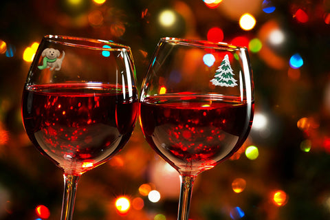 Simply Charmed arbol-navidad: estilo navideño para identificar bebidas