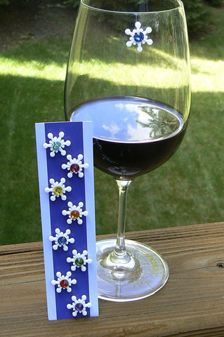 Simply Charmed marcadores copa vino, magnéticos y fáciles de distinguir.