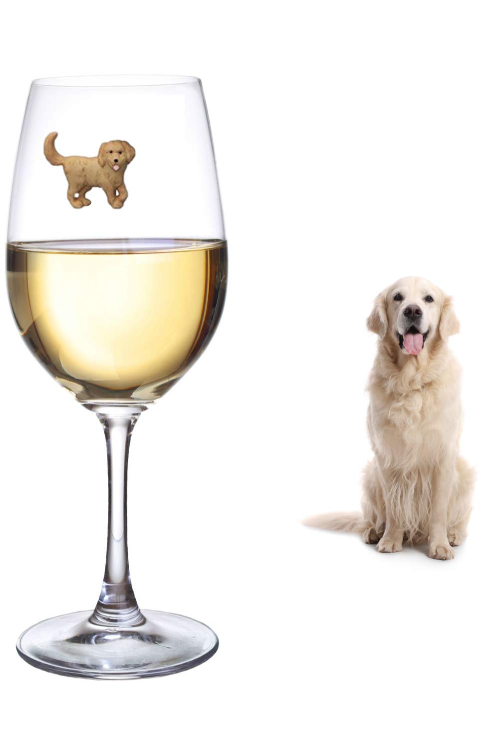 Simply Charmed imanes para vasos con caniche, añade encanto práctico a tus brindis.