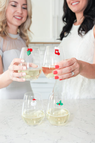 Marcadores Simply Charmed para copas navidad; compatibles con copas con y sin tallo.