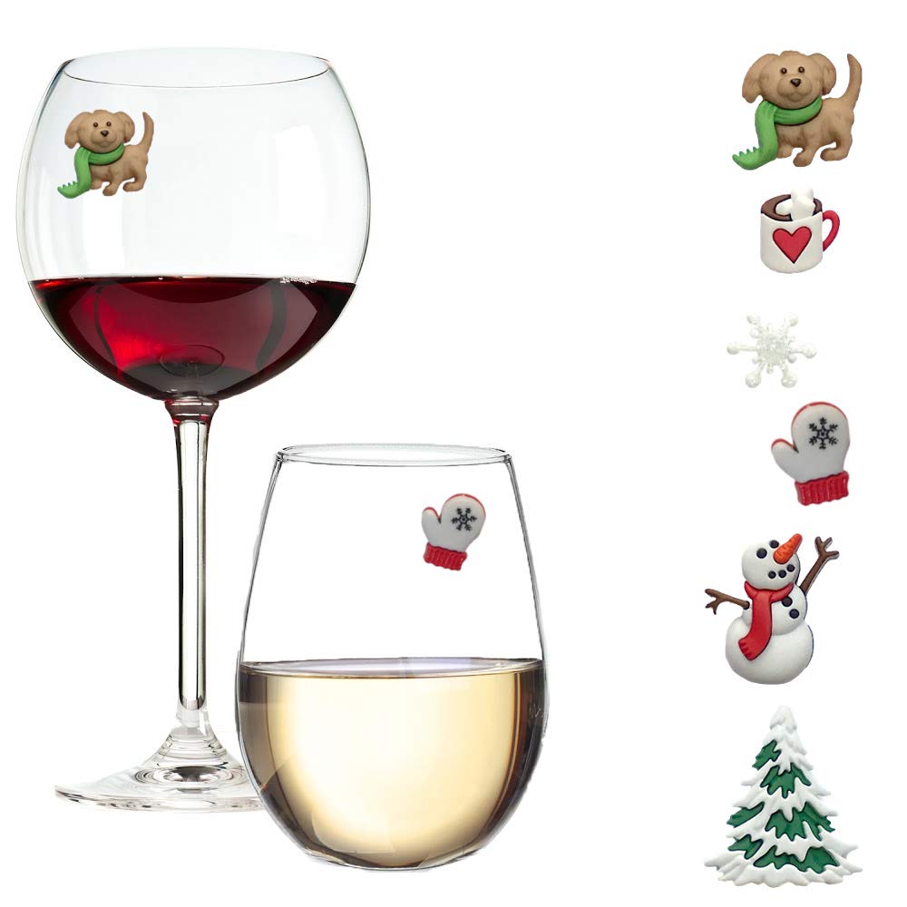 Simply Charmed muneco-nieve: marca copas y evita confusiones de bebidas