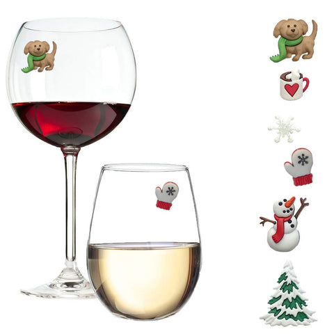 Simply Charmed muneco-nieve: marca copas y evita confusiones de bebidas